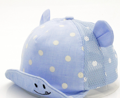 Children's Baseball Cap with Smiley Face and Ears