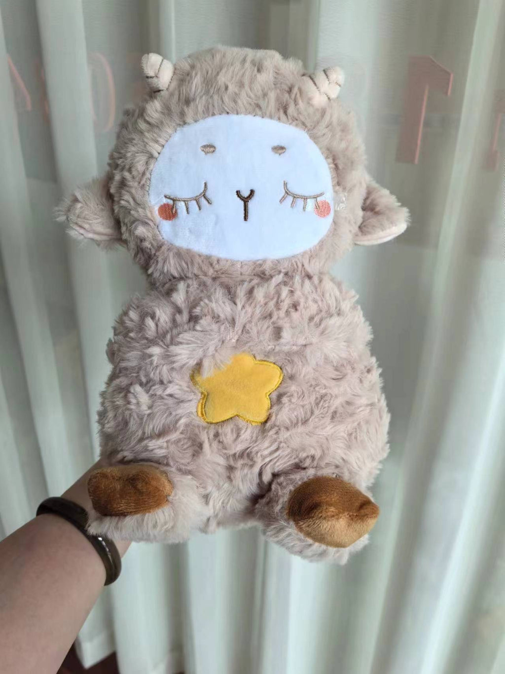 Sound Machine Soothe 'n Snuggle Otter Portable Plush Baby Toy with Sensory Details Music Lights & Rhythmic Breathing Motion
