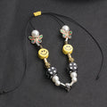 Kris Wu Style Skull Butterfly Smiley Necklace for Couples